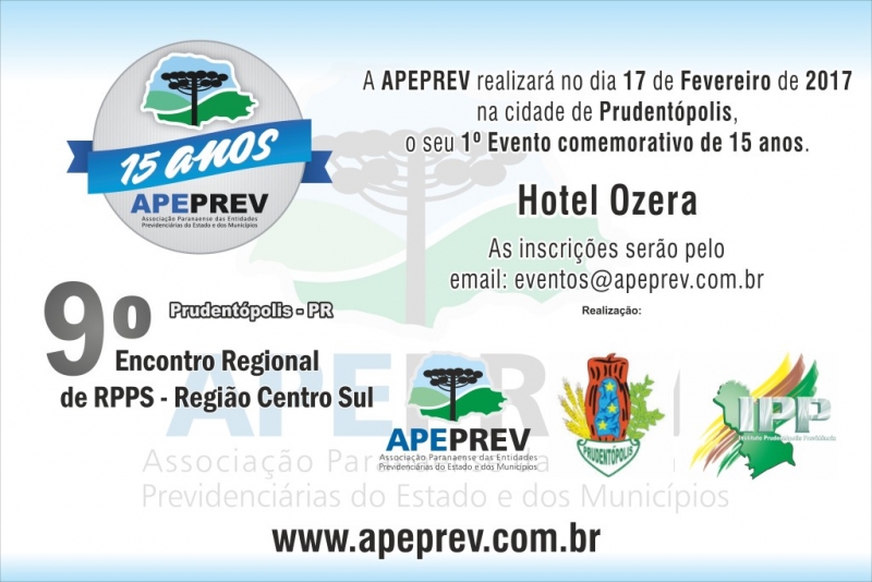 9º Encontro Regional de RPPS - Região Centro Sul